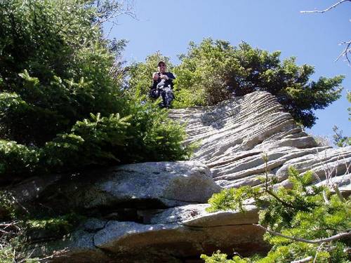 pennsy waits atop one of the trickier scrambles